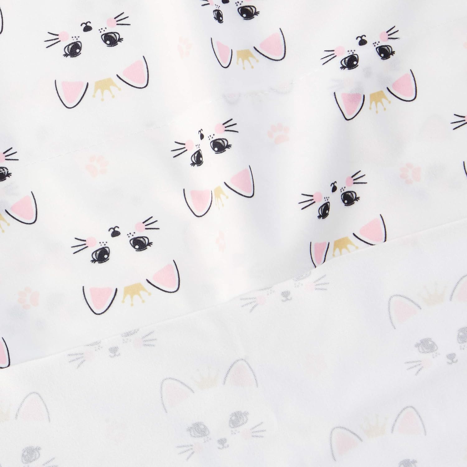 Amazon Crazy 🔥 Deals Thermee Micro Flannel Sheet Set, Queen, Royal Cat