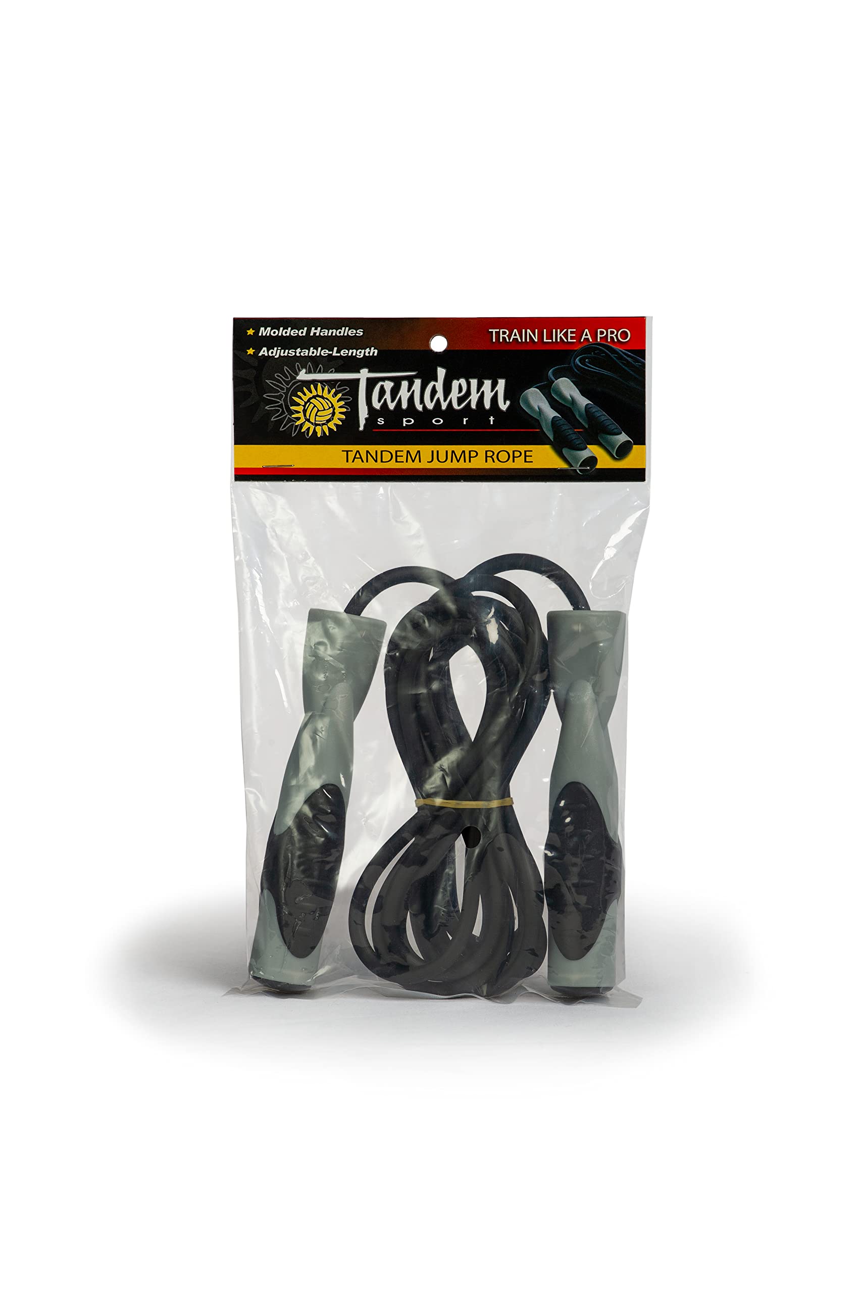 Tandem Sport Adjustable Jump Rope - Exercise Jumping Rope with Foam Handle - Comfort Grip Sport Jump Rope for Athletes - Training Jump Rope