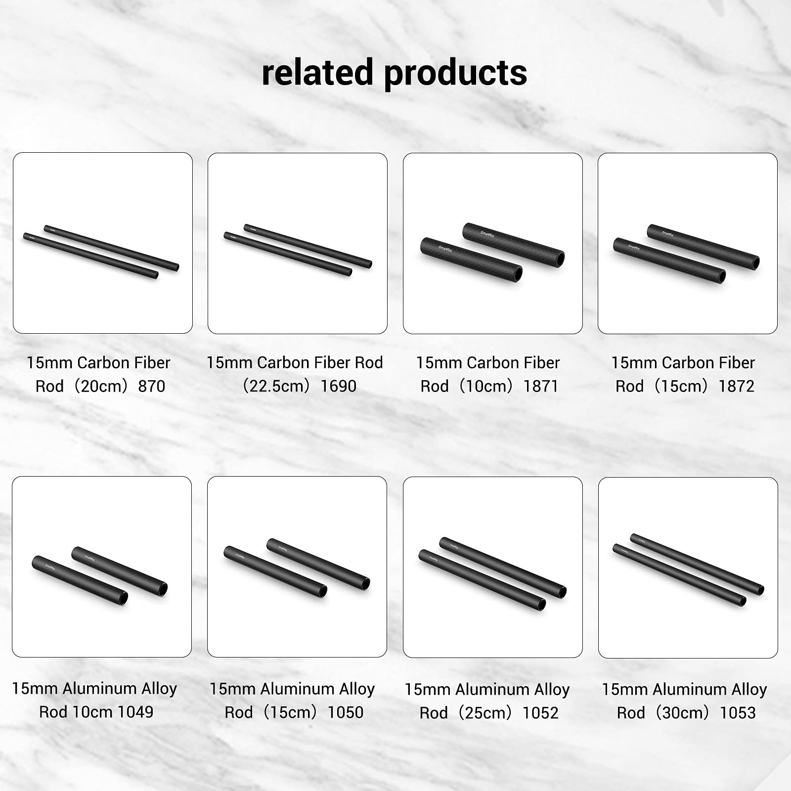 SMALLRIG 90 Degree 15mm Rod Clamp per Videocamera DSLR Rig - 2069