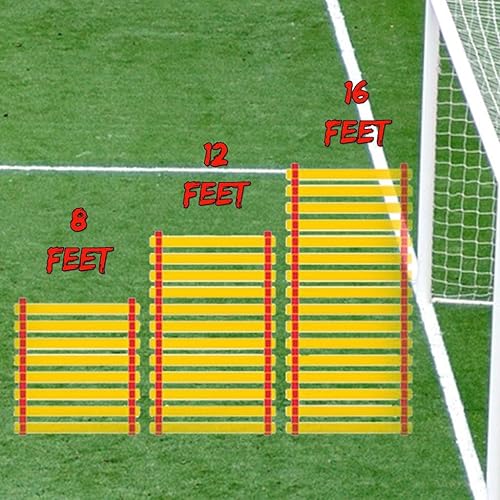 Miniatura 2 de Winning Beast Lote de dos equipos de entrenamiento de velocidad de escalera de agilidad de 8-12 a 16 pies para niños y adultos con bolsa de