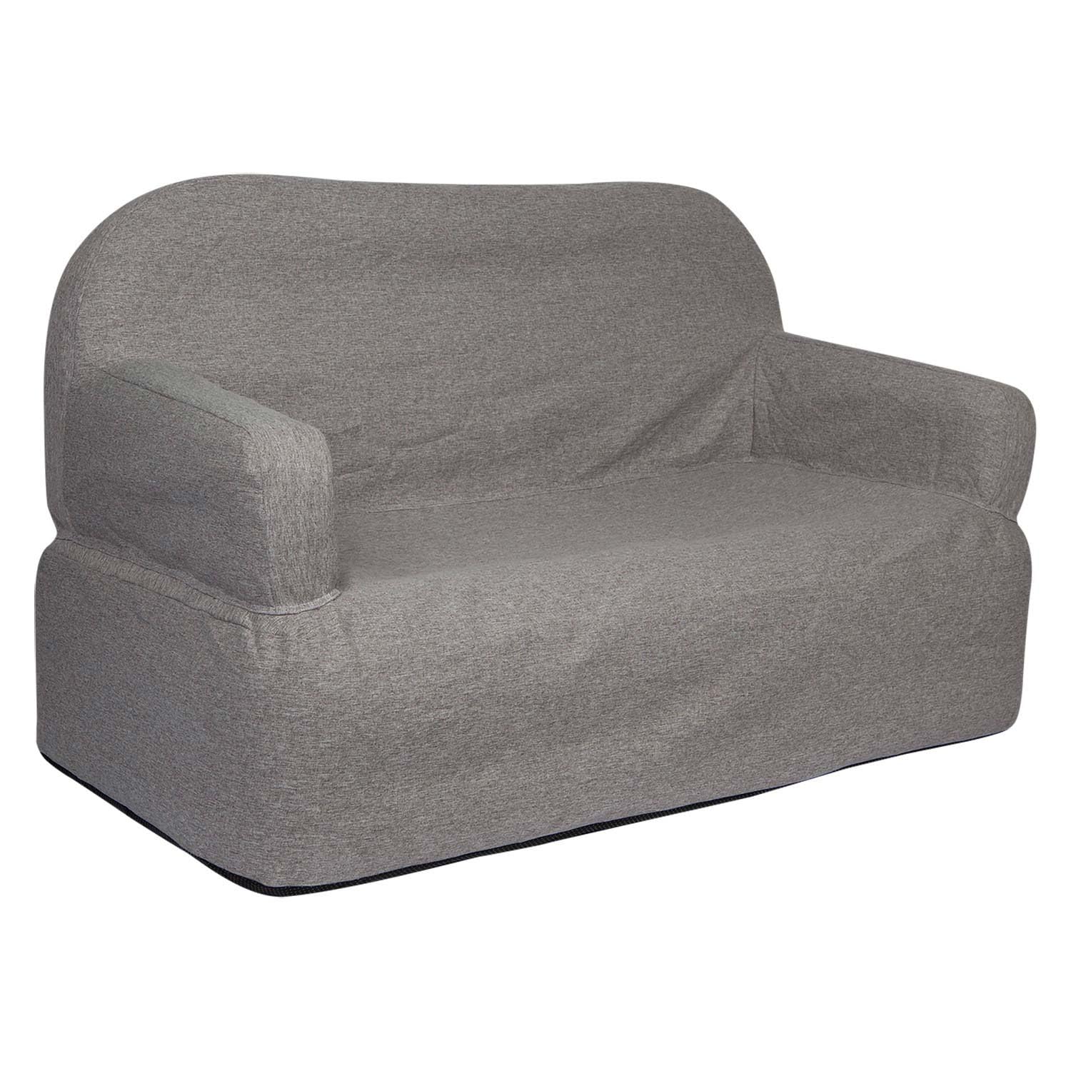 VFM e-Store - Inflatable Camping Sofa Lightweight, Durable Outdoor Seating for, Festivals, Picnics, Portable Water-Resistant, Easy Setup, 140cm X 86cm X 81cm, Grey, Comfortable Alternative To Chairs