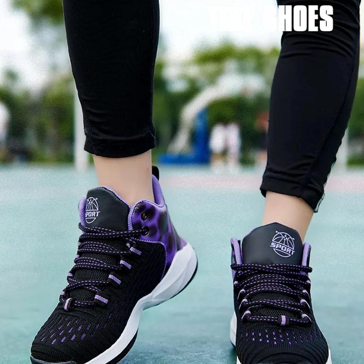 Zapatillas de Baloncesto para Niños Moda Calzado de Baloncesto para Niño Zapatillas Aire Libre Deportivas Calzado Deportivo para Correr Ligeras Zapatos de Running (CXB-A27, 33EU)