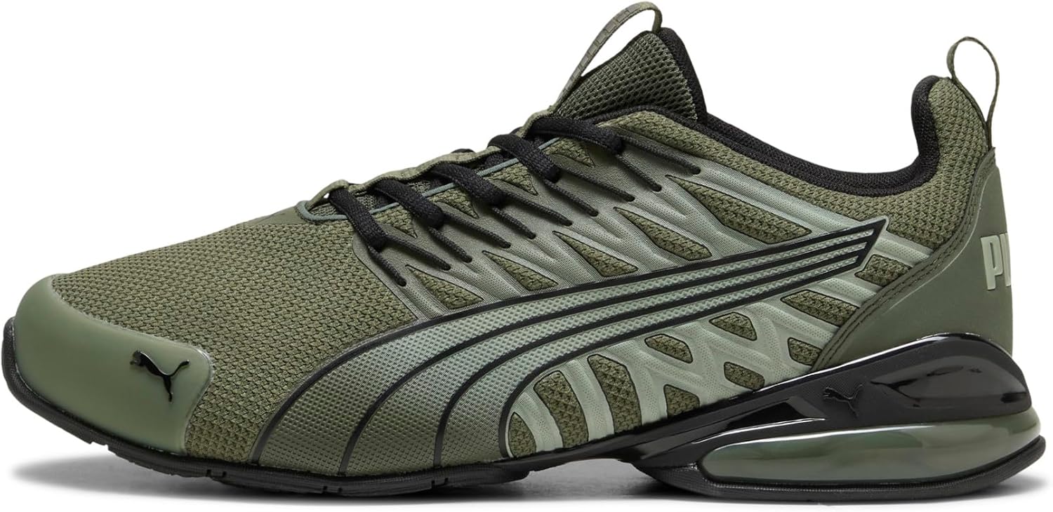 PUMA Men's Voltaic Evo Cross Training Shoes, Moss Veil- Black-Soft Grass AH26, 9.5