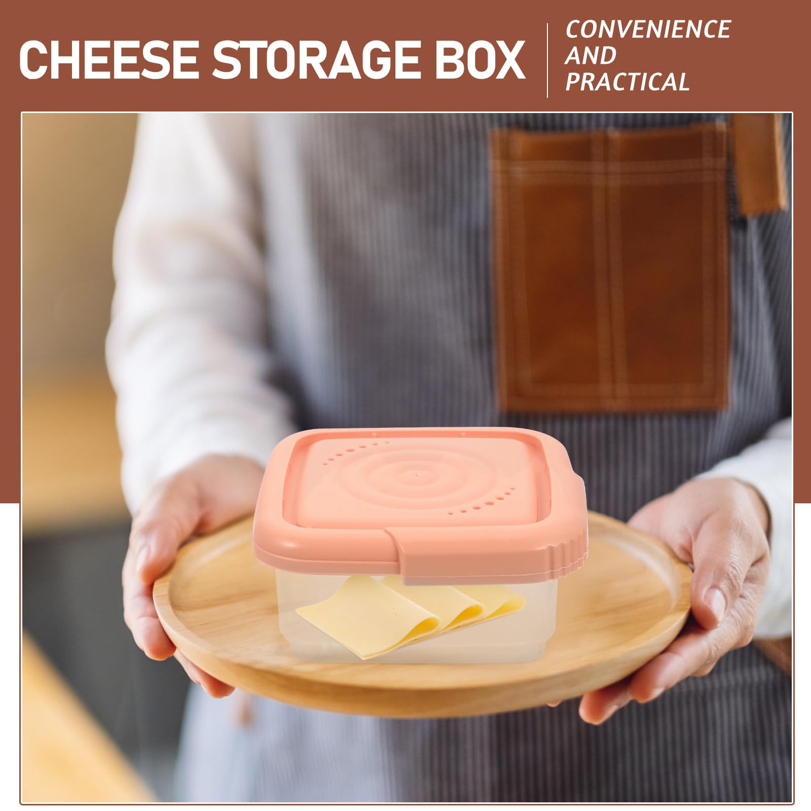 Cheese Slice Crisper Cream Cheese Container Cheese Storage Container for Fridge Cheese Keeper for Refrigerator Fridge Containers Lunch Meat Container for Refrigerator Butter Dishes