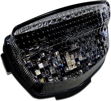 Custom LED Blaster-X Ultra-Bright Integrated LED Tail Light for 2008-2016 Honda CBR1000RR, Smoked Lens - Plug and Play, Programmable Brake/Turn/Strobe, Made in USA