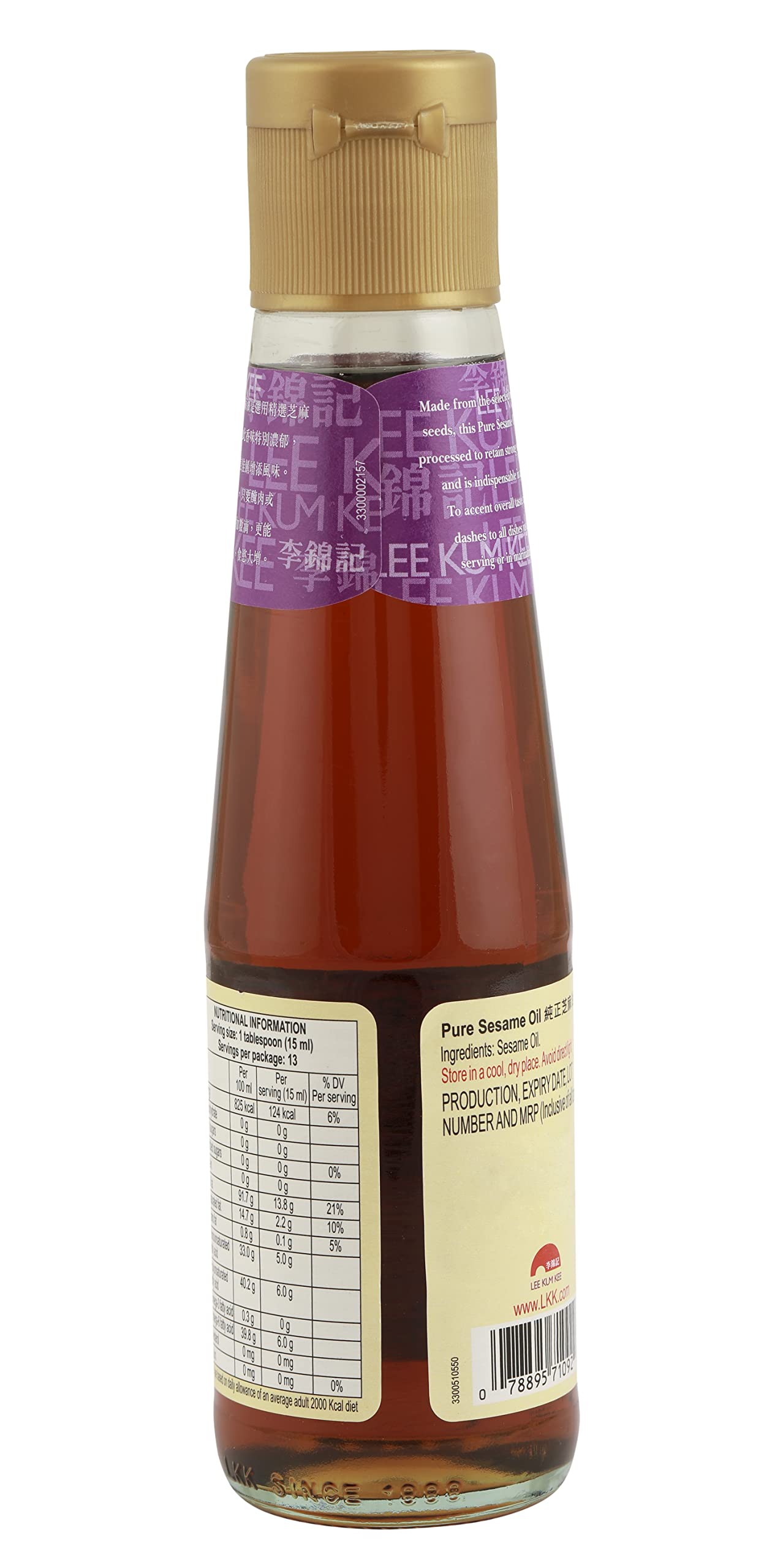 Lee Kum Kee Pure Sesame Oil, 6.76 fl oz ? 200 ml