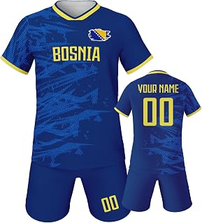 Custom Kids Soccer Jersey Personalized Youth T Shirts & Shorts Set Boy Girl Printed Name Number Athletic Uniforms 3-14Year