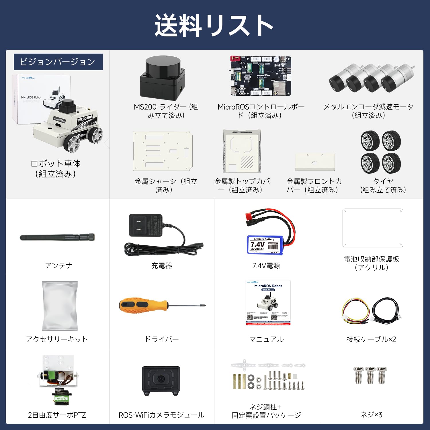 Amazon | Yahboom MicroROSロボットキット仮想マシンPC制御、ROS AI 