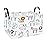 LANGYASHAN Rectangular Storage Bin Collapse Canvas Fabric Cartoon Storage Basket with Handles for Organizing Home Kitchen Boys and Girls Toys Office Closet Shelf Baskets (Rec Simplified Zoo)