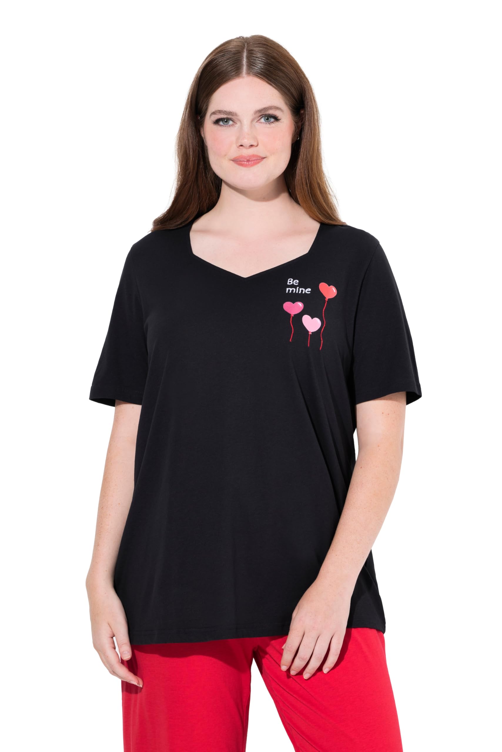 Ulla Popken Womenswear Pyjamas Black 42+