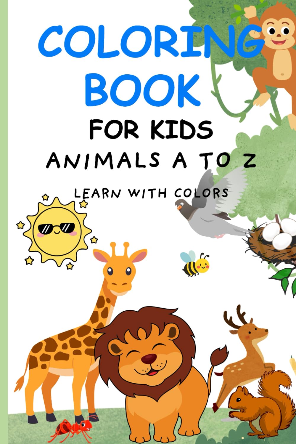 COLORING BOOK FOR KIDS: ANIMALS A TO Z