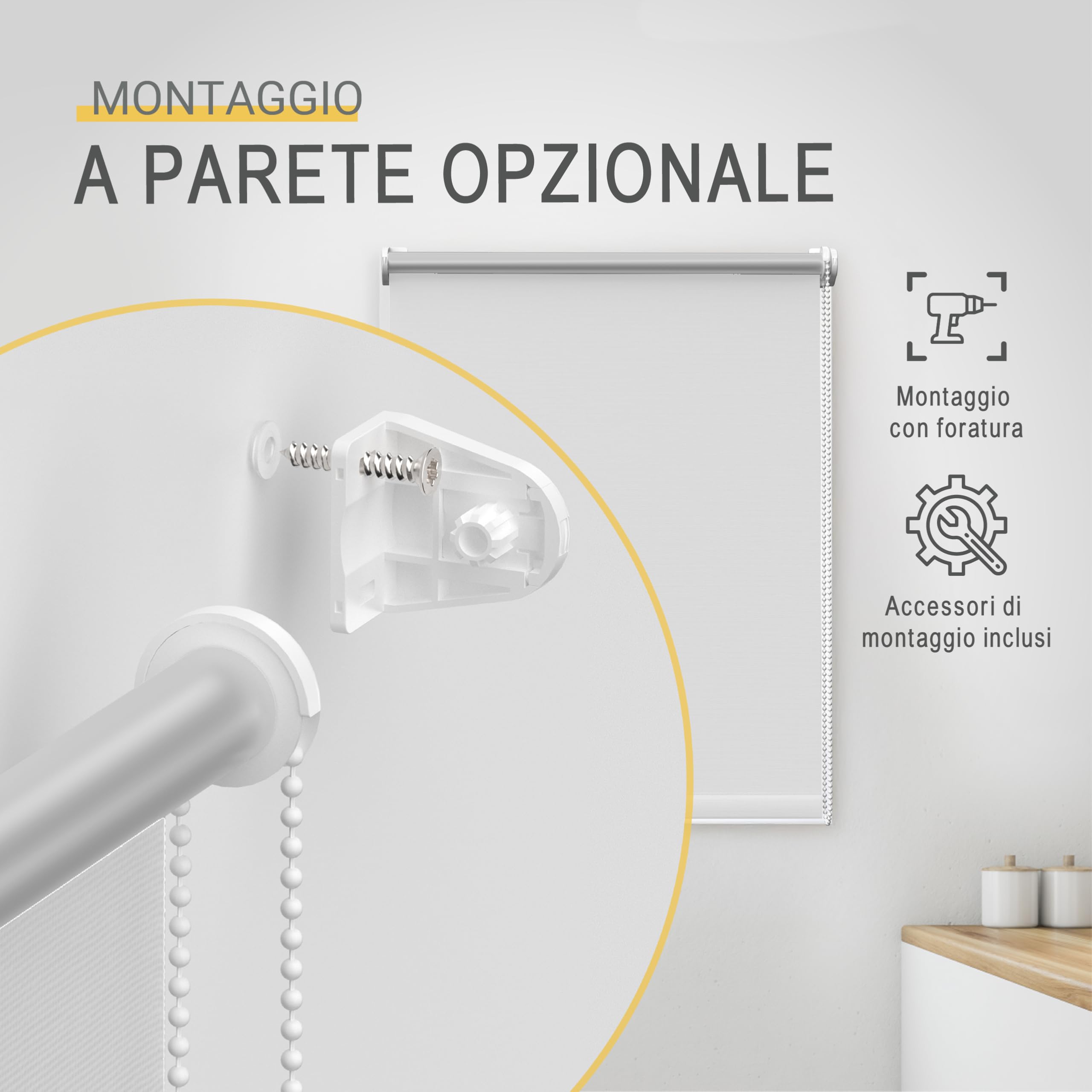 Sol Royal tenda a rullo termica isolante e oscurante con ganci per telaio | 85x160cm bianco per inclusi rivestimento termico finestra tapparella interna SolReflect T42