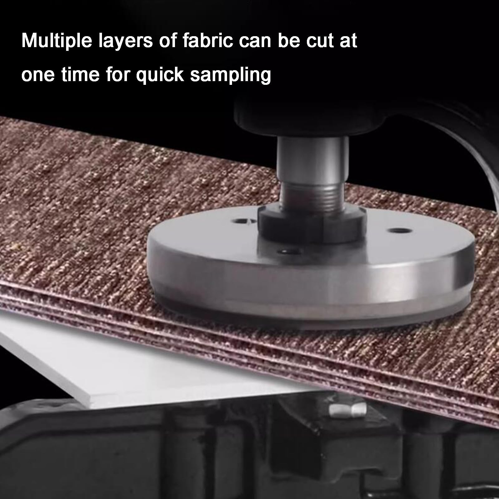 Couteau d'échantillonnage de tissu - 100 cm² - Pour textiles et moquettes - Coupe ronde avec réglage de l'épaisseur de 0 à 10 mm
