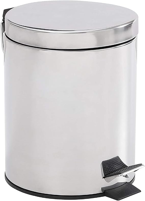 Modful Step Trash Can, Chrome
