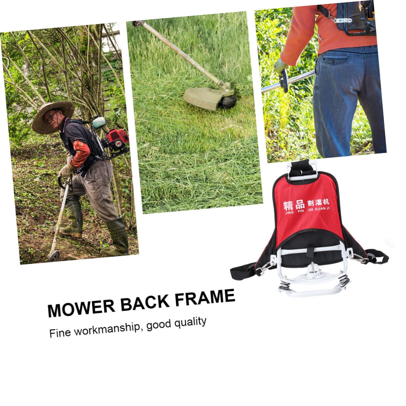 Base per Telaio Posteriore e Portapacchi Posteriore per Tosaerba a Zaino, Attrezzo da Giardino Leggero e Resistente, Supporto Motore per Decespugliatore per Uso Domestico