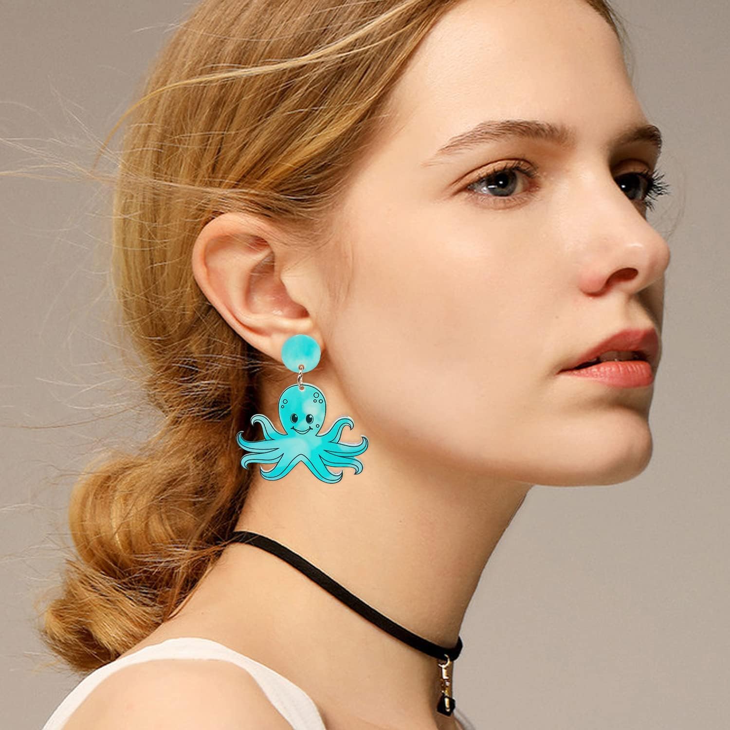 Dazzle Ocean Animal Acrylic Earrings Statement Fashion Drop Dangle Earrings Jewelry Gifts For Women - Image 3