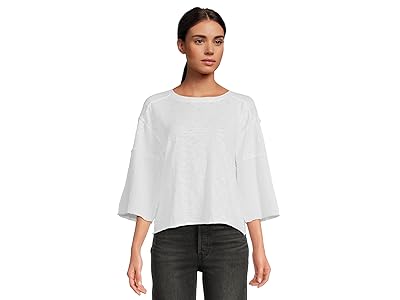 Mod-o-doc 3/4 Sleeve Mix Media T-Shirts Women