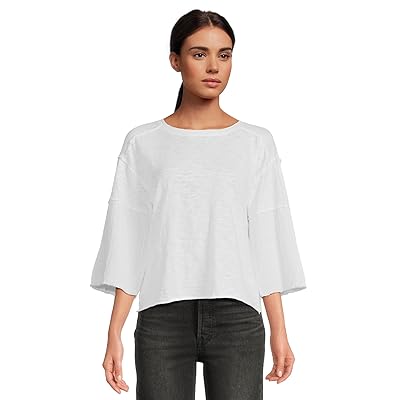 Mod o doc 3/4 Sleeve Mix Media T Shirts Women