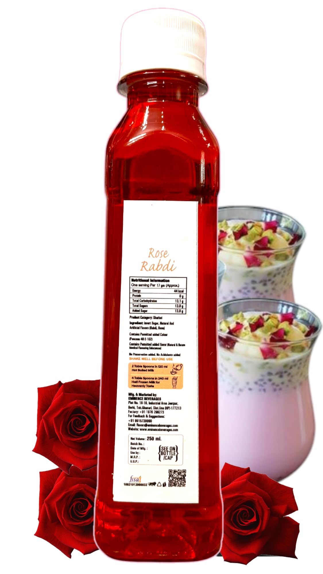 EMINENCE BEVERAGES Milkshake Syrup - Versatile Drink Mix for Hot
