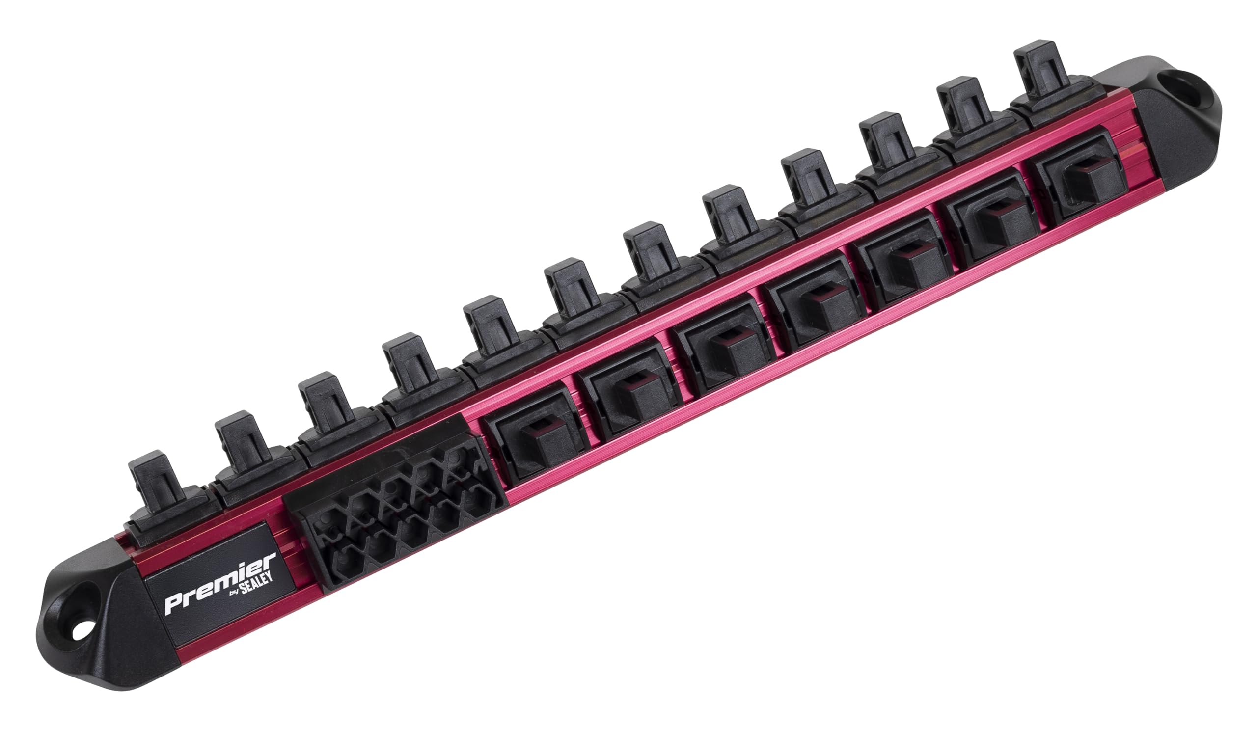 Sealey Anodised 3/8" Drive Socket and Screwdriver Bit Retaining Rail 3/8"