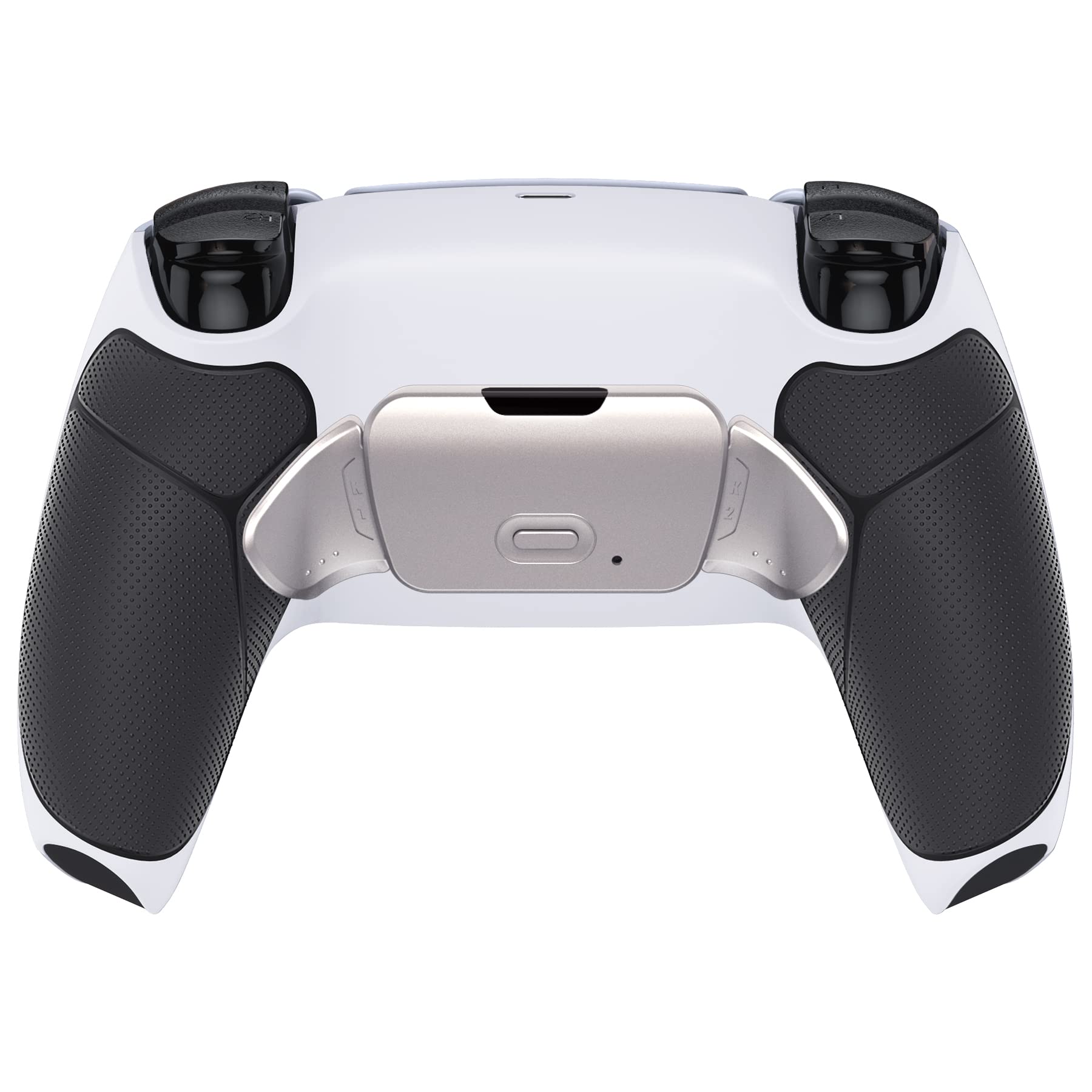 eXtremeRate Rise V3 Remap Kit per ps5 Controller BDM-030/040/050,2 Palette Metallo Programmabile per ps5 Joystick,Back Button Paddles Tasti Posteriori Cover Grip Gommato,Senza Joypad,Bianco Nero