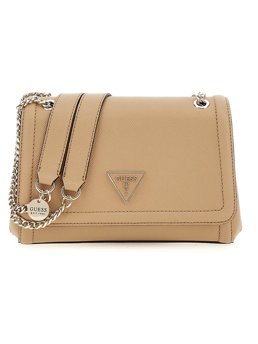 GUESS Womens Noelle Flap Convertible Crossbody Handbag