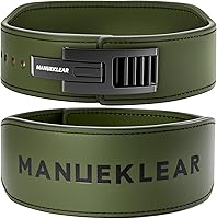 MANUEKLEAR 10mm Tapered Lever Weight Lifting Belt for Powerlifting Deadlifts - Quick Lock Support for Men