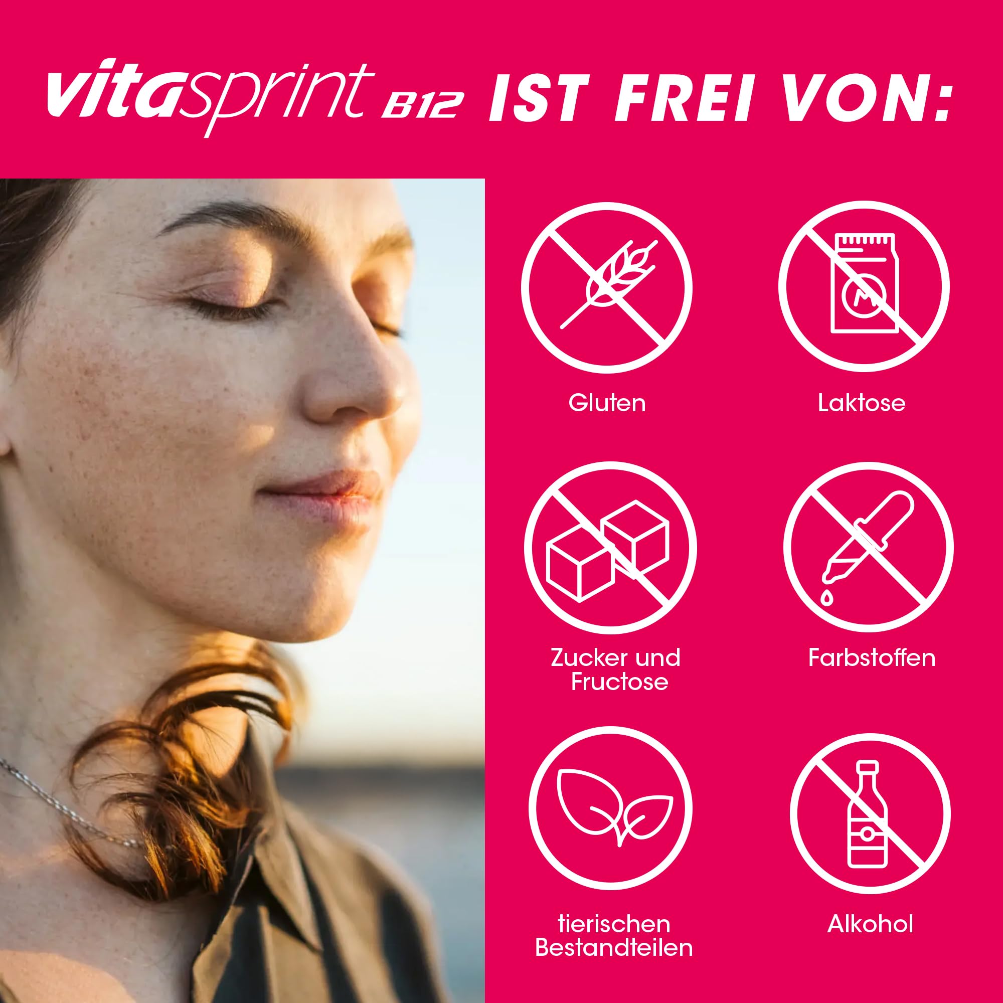 Vitamin B12 – Vitasprint B12 Trinkfläschchen, 30 St. – Hochdosiertes Vitamin B12 mit wertvollen Eiweißbausteinen für mehr geistige und körperliche Energie. Bei Müdigkeit und Abgeschlagenheit