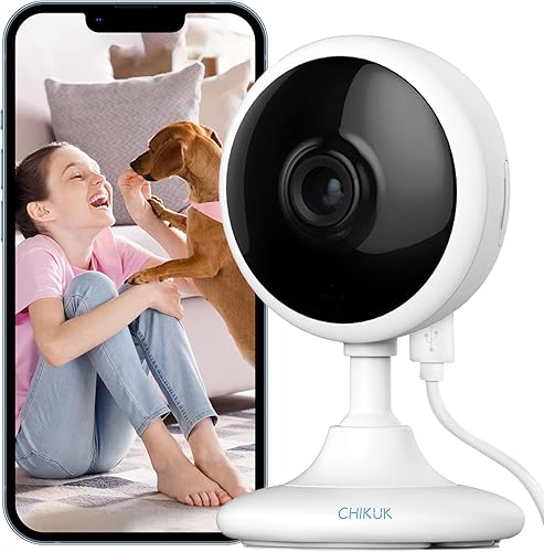 Miniatura 9 de CHIKUK Cámara de seguridad WiFi 2K, cámara interior para el hogar para perromascotaancianomonitor de bebé, sirena inteligente con aplicación de