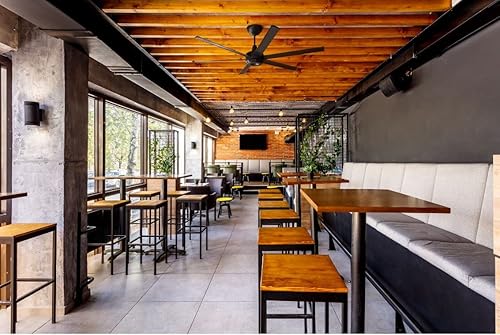 Miniatura 2 de Kit de ventilador de techo es6 72 100-240V1PH 005HP 125W montaje universal paquete de aplicaciones negro tubo extremo-7