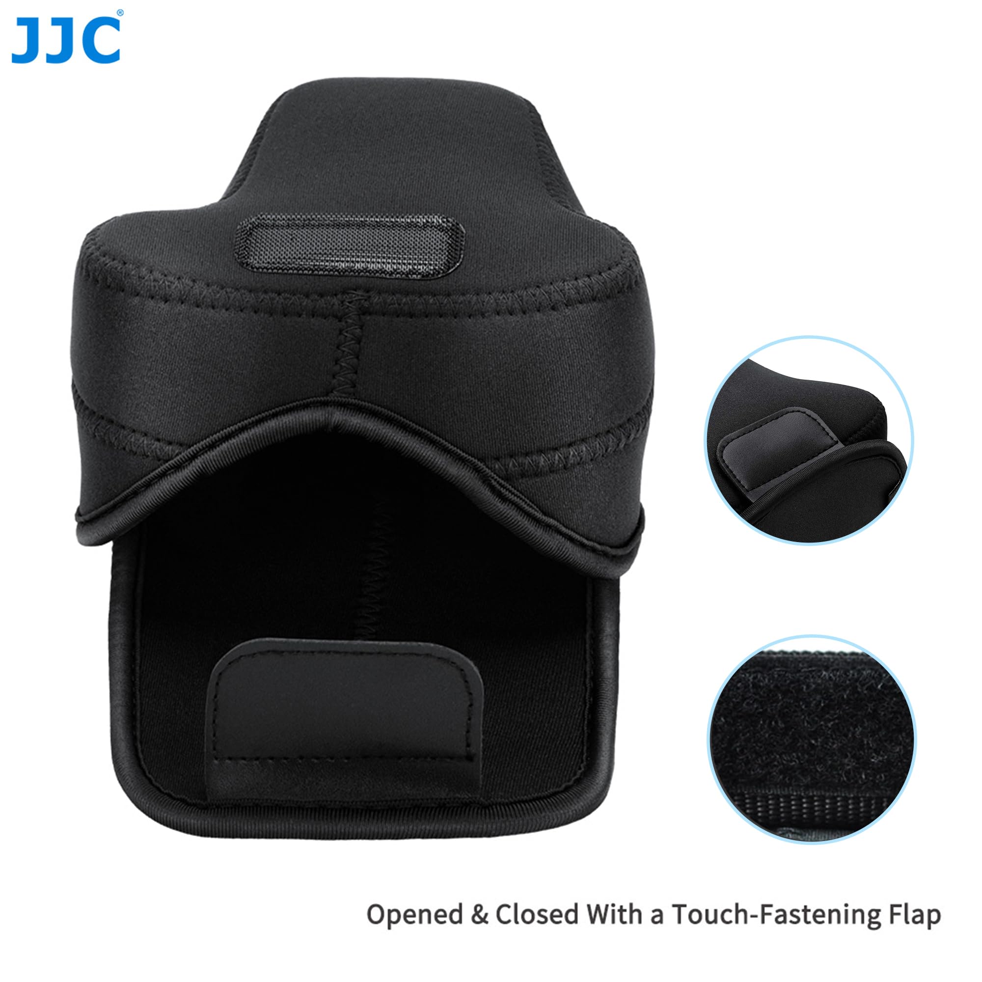 JJC Custodia per Fotocamera Mirrorless per Canon EOS M50 M5 M6 Mark II + EF-M 55-200mm/EF-M 18-150mm Obiettivo, per Fuji Fujifilm X-T30 X-T20 X-T10 X-T100 X-E3 + XF 55-200mm/XC 50-230mm Obiettivo