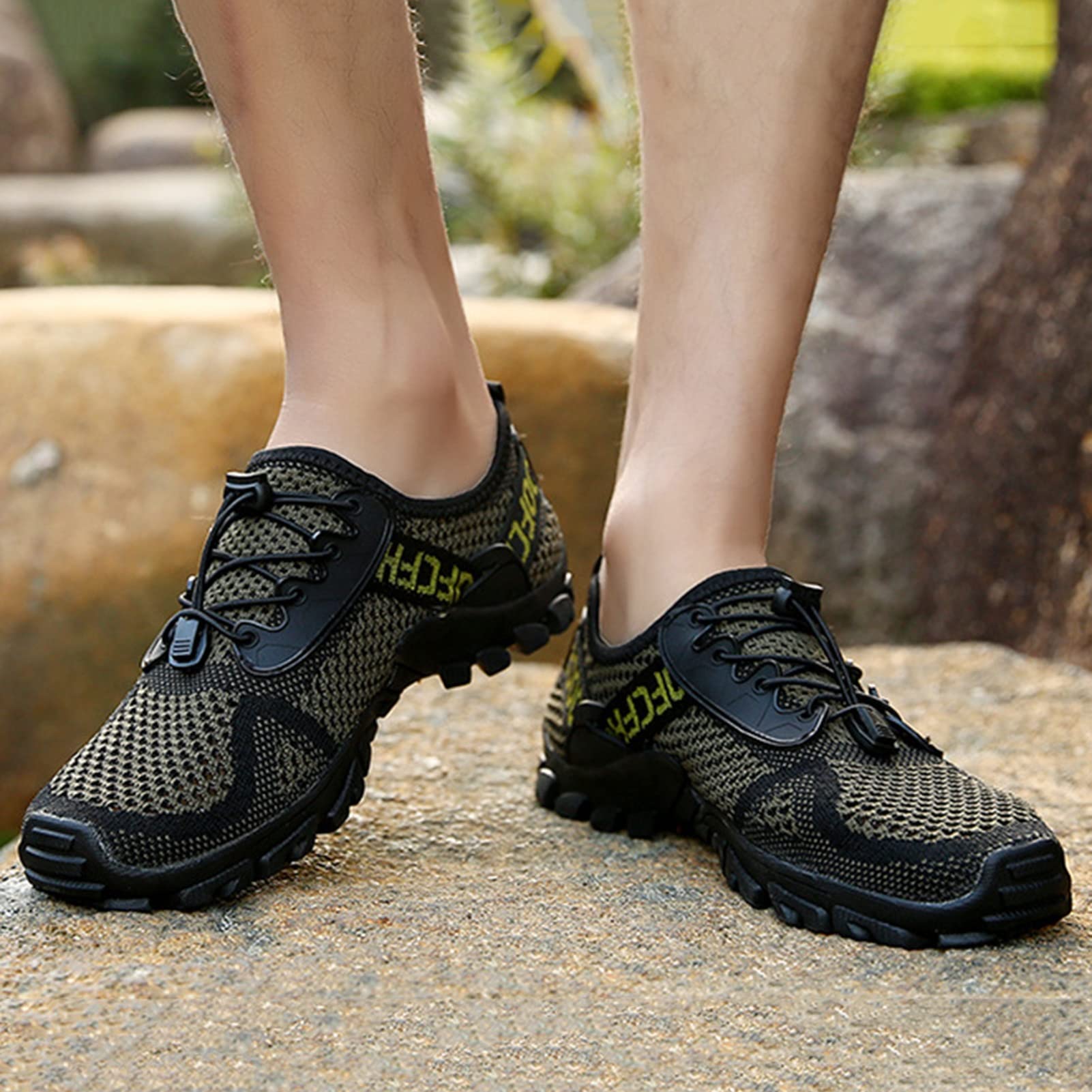 Verano Zapatillas de Ciclismo Secado Rápido Respirable Agua Navegar Senderismo Zapatos de Agua,Exterior Deporte Piscina Playa Zapatos Descalzos,Unisexo Zapatos de Natación