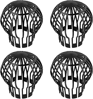 LUOCAI 4 Pcs Plastic Gutter Guards Roof Gutter Balloon Guard Filters Downspout Protector Keeps Gutter Downpipes Clear of Blockages from Leaves and Other Debris