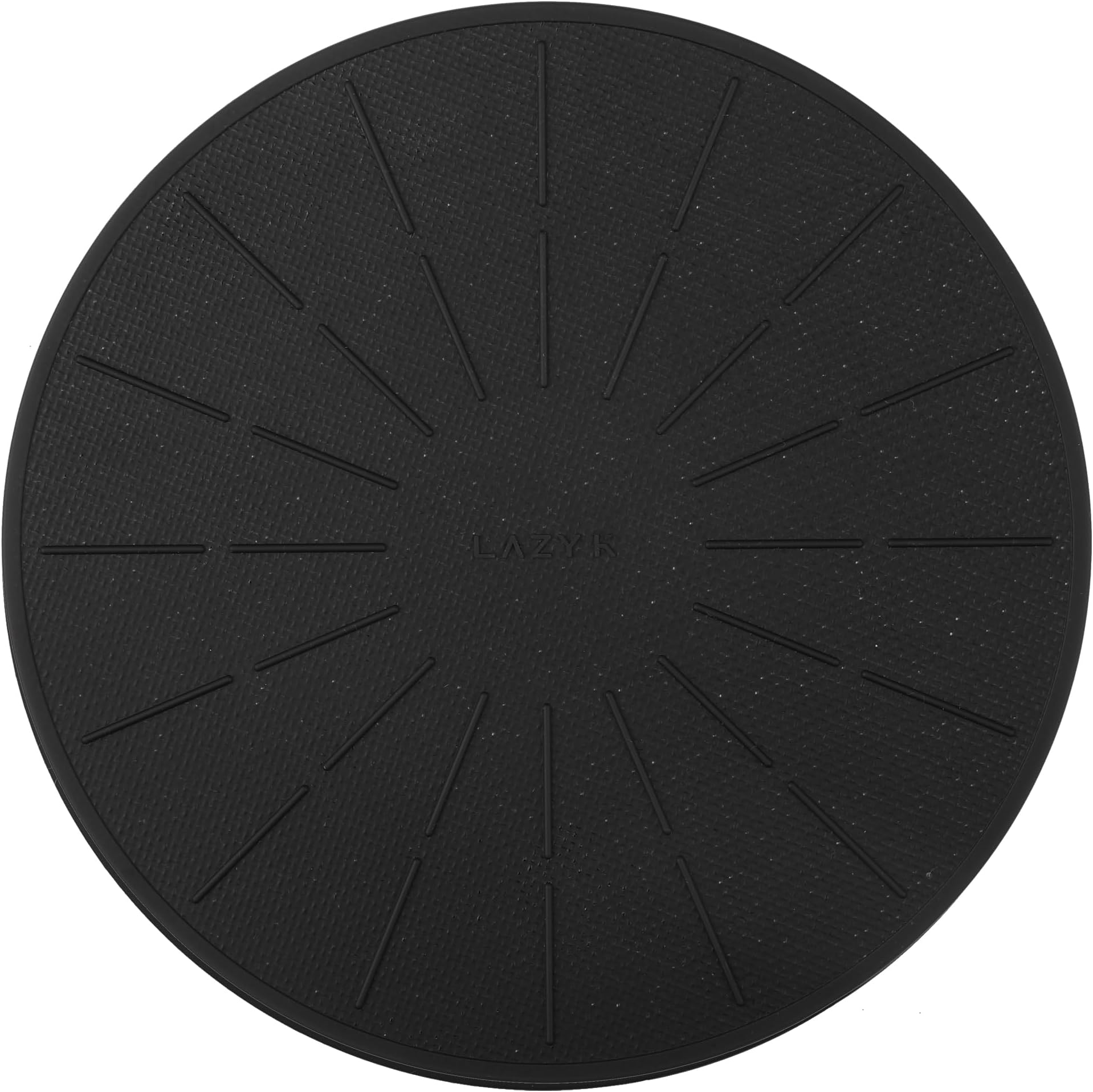 Lazy K Induction Cooktop Mat - Silicone Fiberglass Scratch Protector - for Magnetic Stove - Non Slip Pads to Prevent Pots from Sliding During Cooking_ Black (9.4inches)
