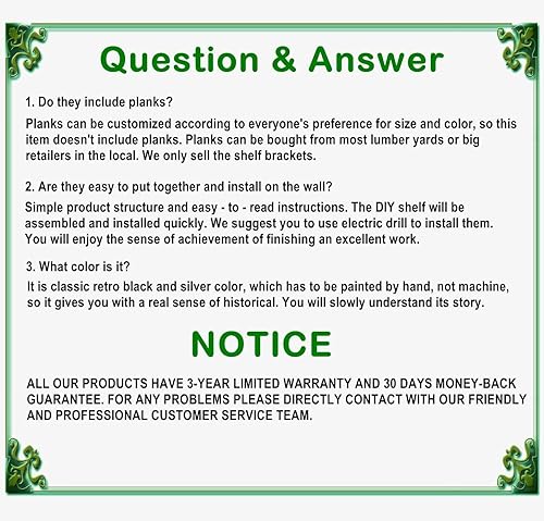 Miniatura 7 de Estantes de tubo flotante de hierro para montar en la pared, estanterías, estanterías, estanterías, soportes, estanterías abiertas de bricolaje para