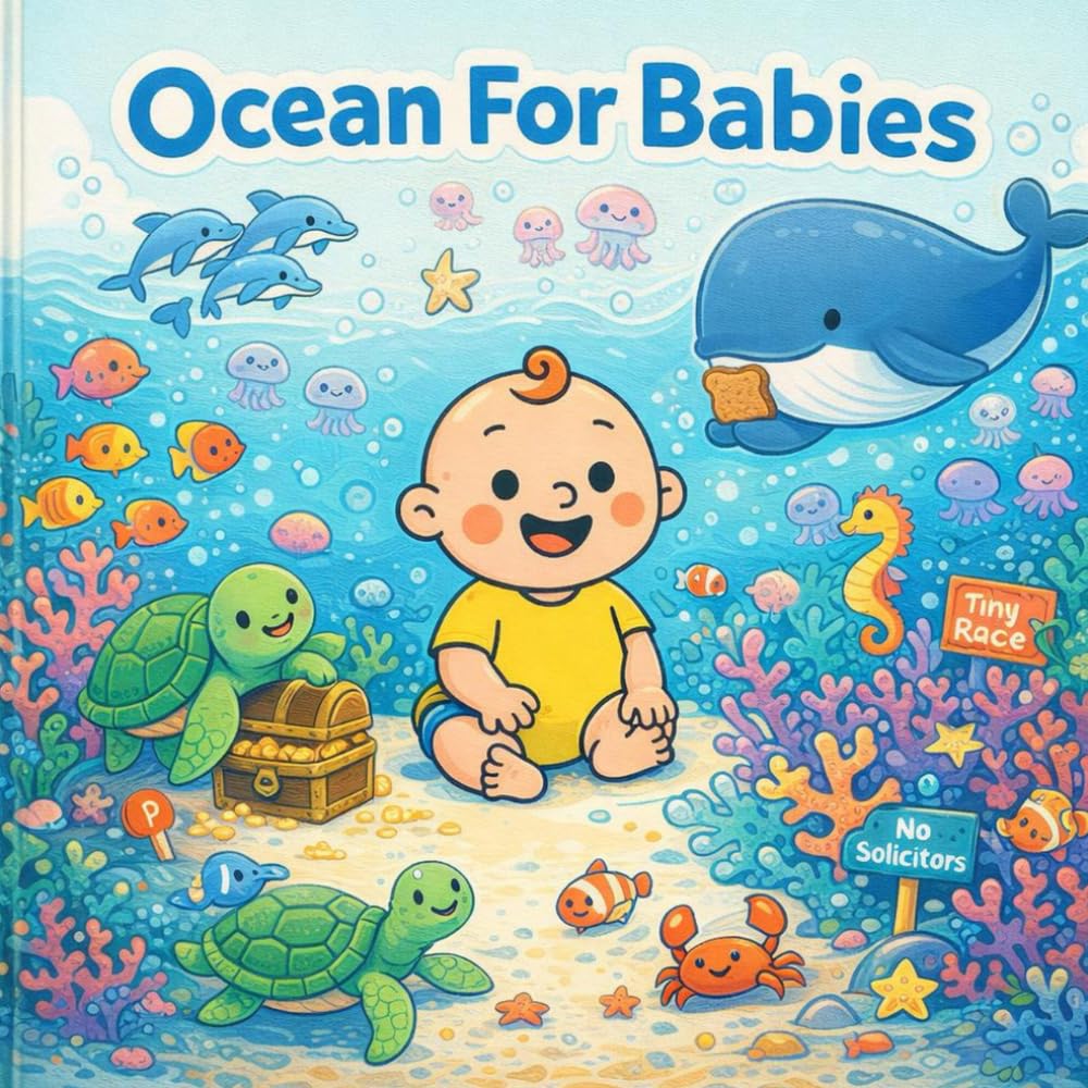 Ocean For Babies: A Sweet Rhyming Underwater Adventure with Fish, Whales, Dolphins, Coral Reefs & Sea Turtles for Ages 0–4 (Grown-Up Lessons for Little Minds)