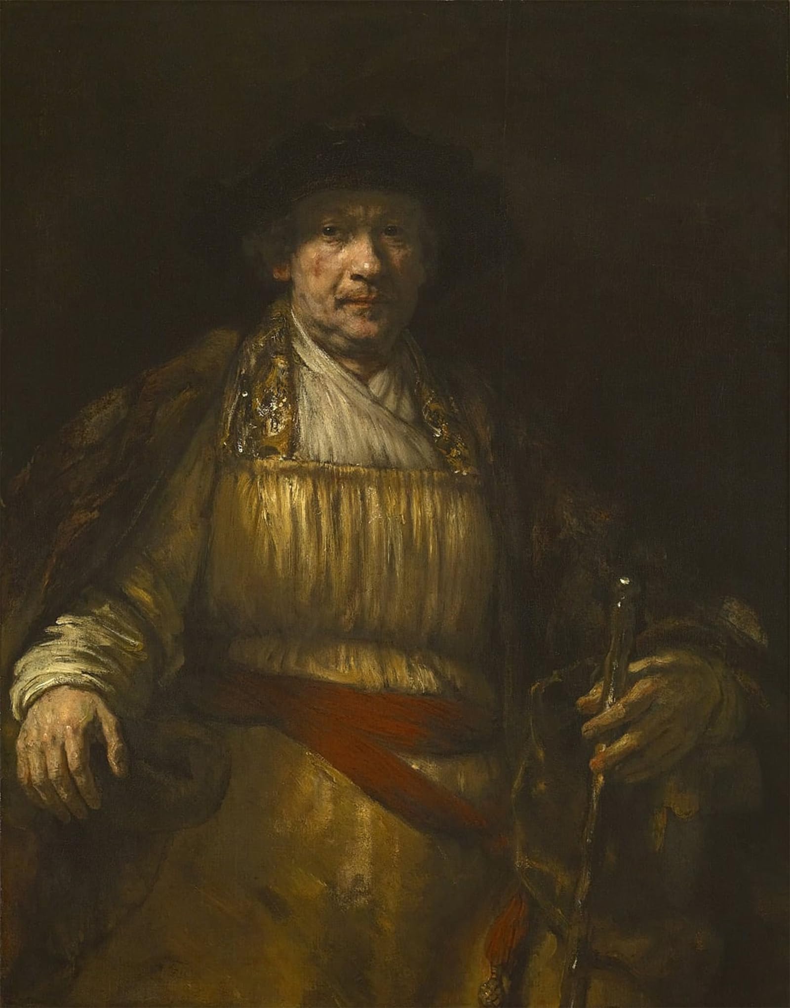 POSTERIIk Famous Print Pop Art Wall Art Graffiti Selfportret by Rembrandt van Rijn Art Prints for Home Decor 60x90cm