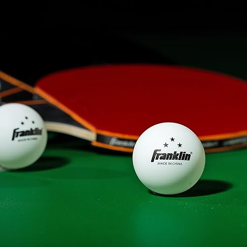 Miniatura 7 de Franklin Sports Pelotas de ping pong, tamaño oficial de 3 estrellas + peso de 1.575 in, pelotas de ping pong profesionales de tres estrellas,