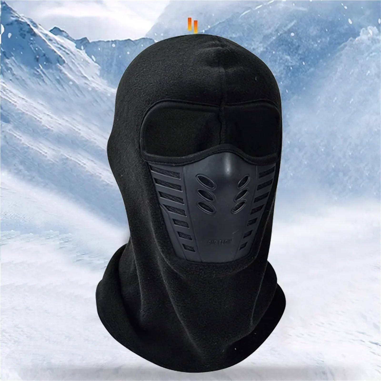 Casquette masquée for ski en plein air, écharpe polaire épaisse, Protection du visage, chapeau chaud coupe-vent, hiver Pour le Ski, le Snowboard