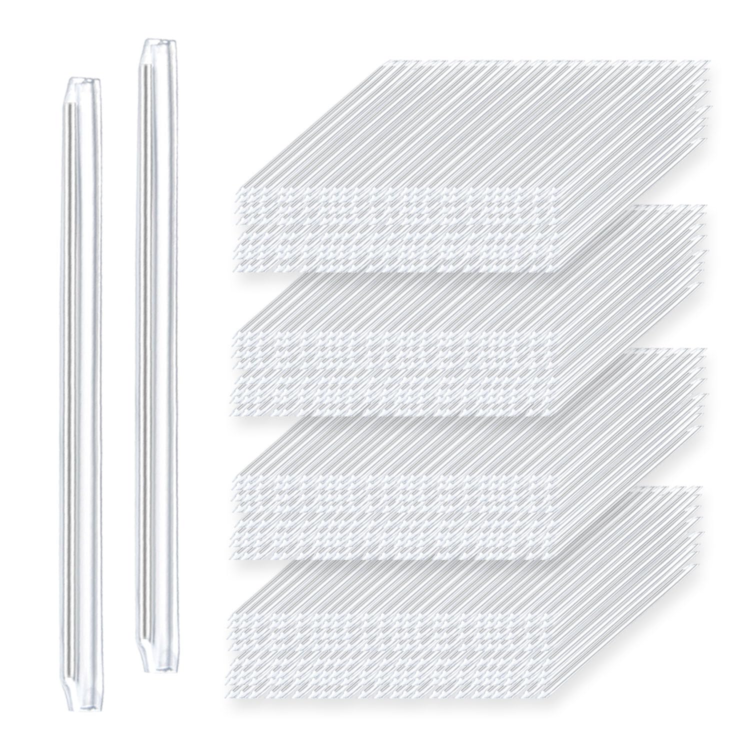 2000Pcs Fibra Ottica Termorestringente Maniche 60mm Tubo per Fibra Fusione Splice con Singolo Acciaio Ago