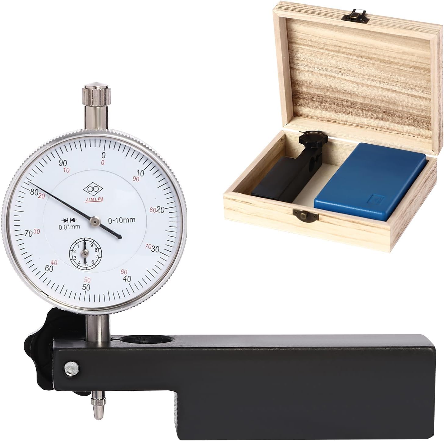 6434 Cylinder Liner Protrusion Measurement Tool, 0-0.39in Measuring Range Dial Indicator 0.00039" Precision Dial Indicator Kit with Fixed Bracket for All Diesel Engines