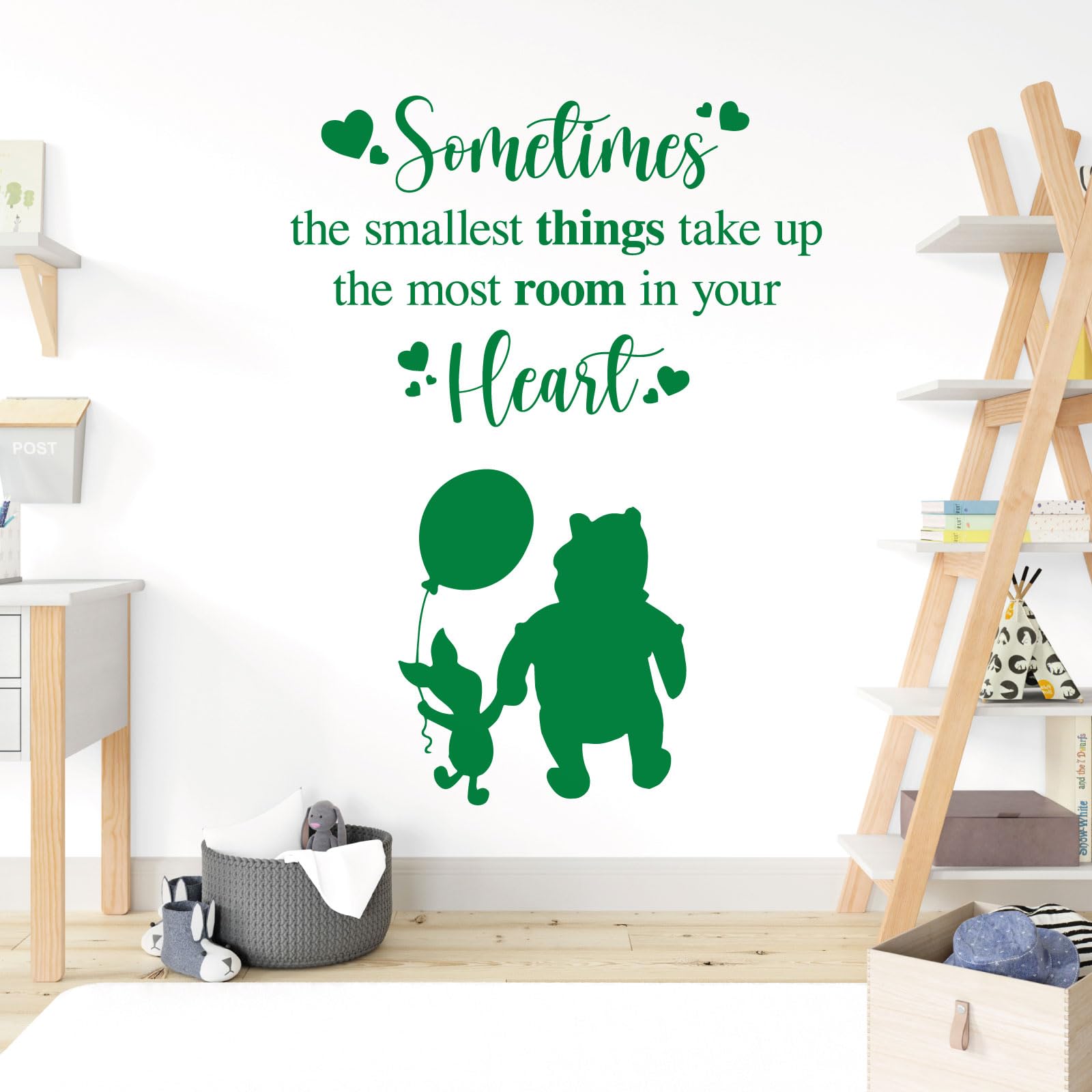 Sometimes the Smallest Things Take the Most Room in Your Heart - Movie Book Quote Wall Sticker [Large] [Meadow]