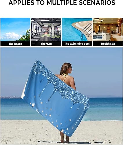 Miniatura 6 de LBHAUSE Juego de 3 toallas de baño de lujo, 1 toalla de baño, 1 toalla de mano, 1 toalla para baño, ducha, suave, absorbente, toalla de mano,