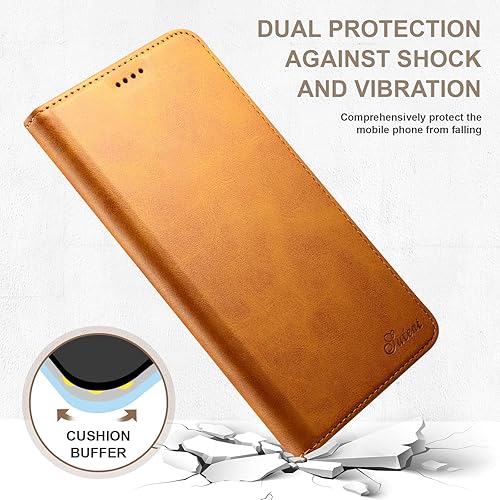 Miniatura 2 de Funda para iPhone 15 Pro, funda de piel sintética de lujo con función atril y tarjetero magnético, a prueba de golpes, funda protectora para iPhone