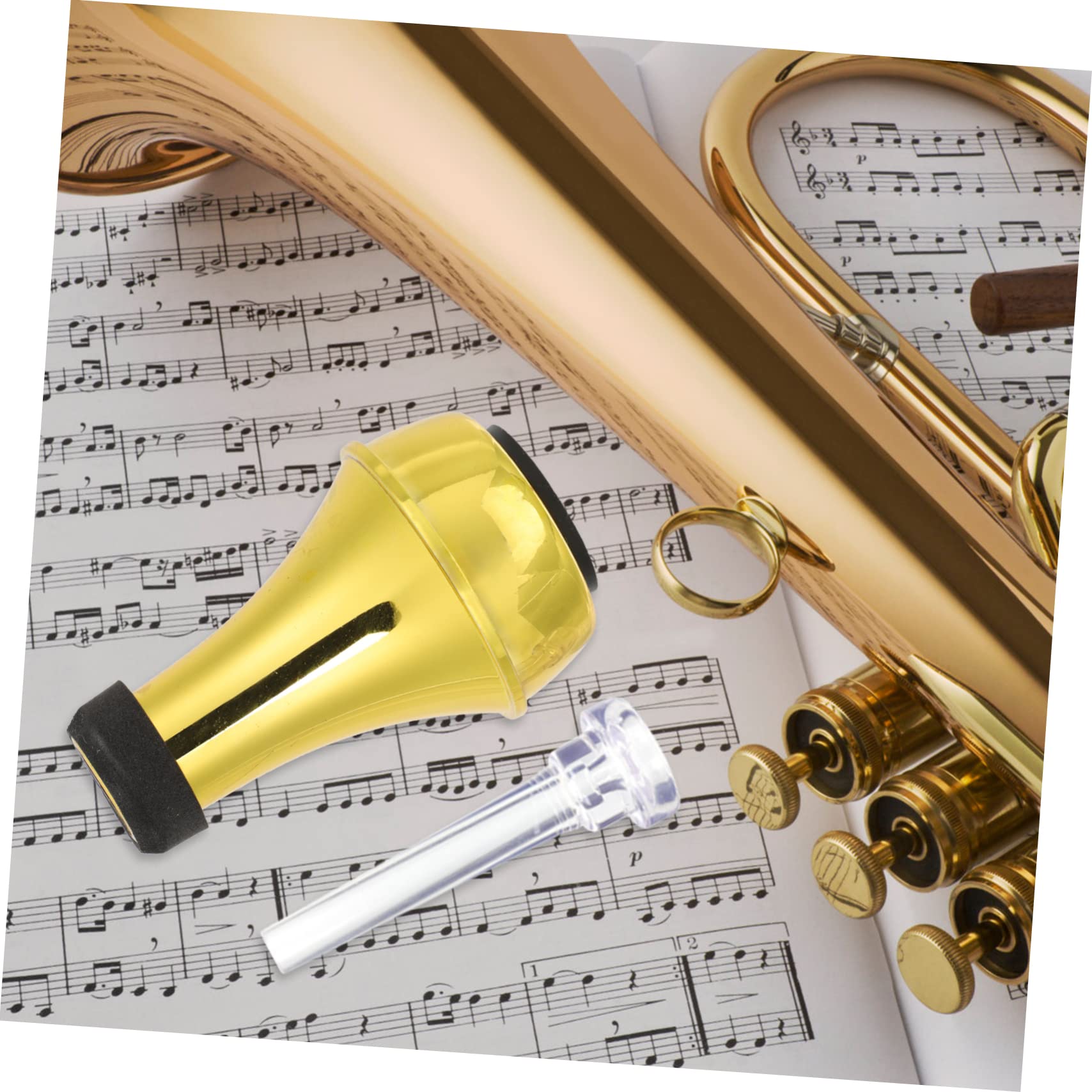 SUPVOX 3 Set Di Sordina Dritta Per Tromba Di Piccole Dimensioni Facile Da Installare Set Di Sordina Per Tromba Include Silenziatore Per Per Esercitarsi