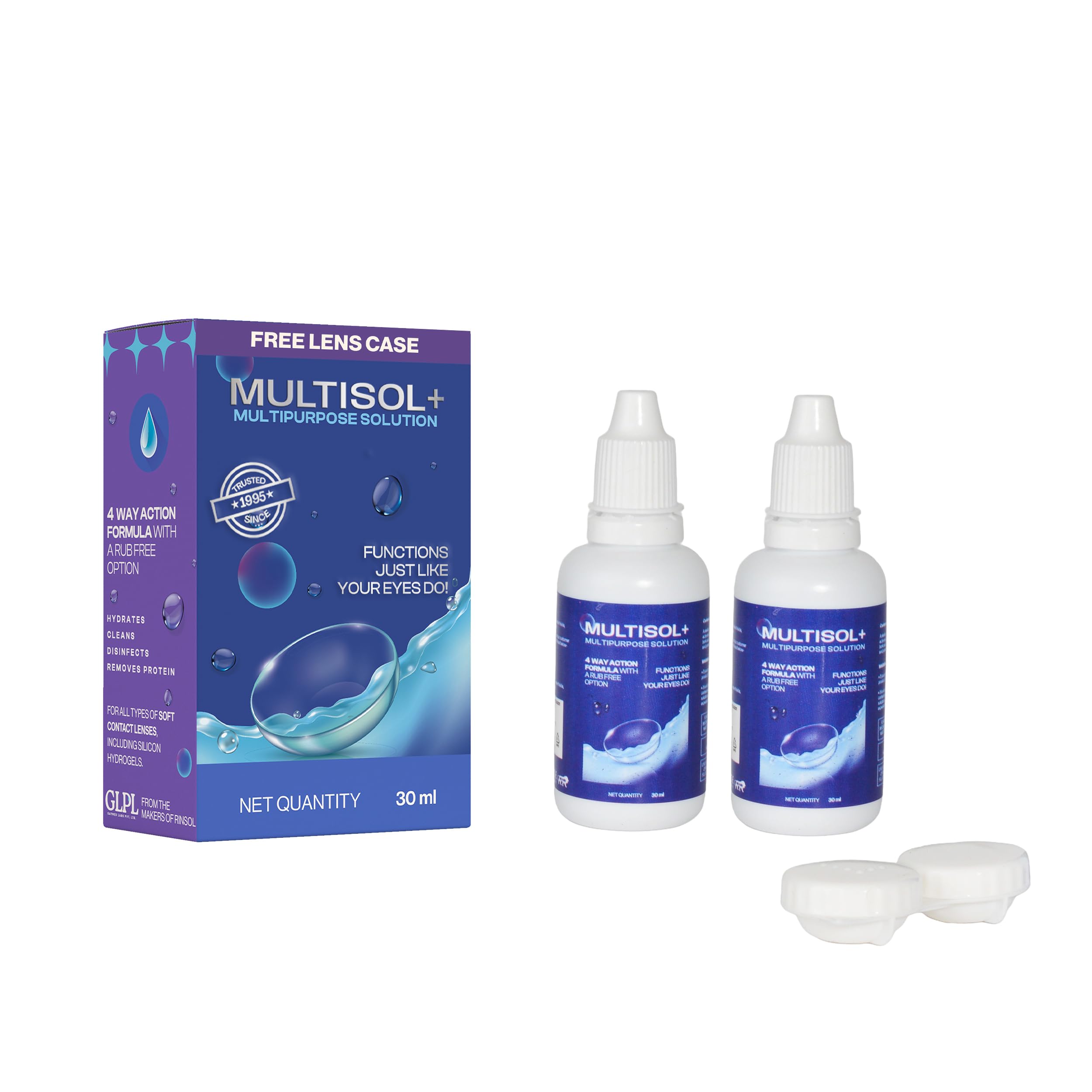 Contact Lens Solution Multipurpose Lens Cleaning Kit 100ml with Free Lens Case | Contact Lens Cleaner | Cleans, Rinses, Disinfects, Stores & Moisturizes Soft Contact Lenses | Travel Friendly — Amazon image 12