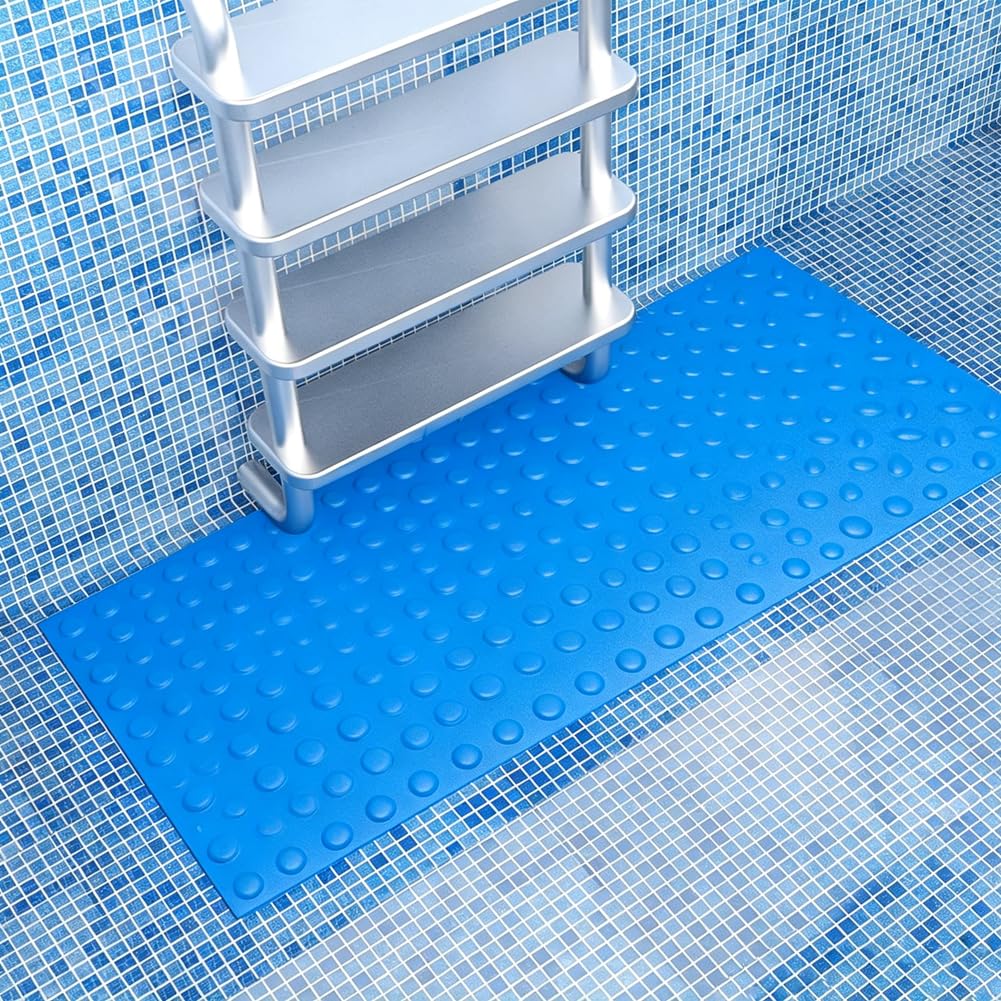 Protective Pool Ladder Pad,Safety & Stability Swimming Pool Ladder Mat,Texture Pad For In-ground Above Ground Pools With Non-Slip (green,60 * 23cm)