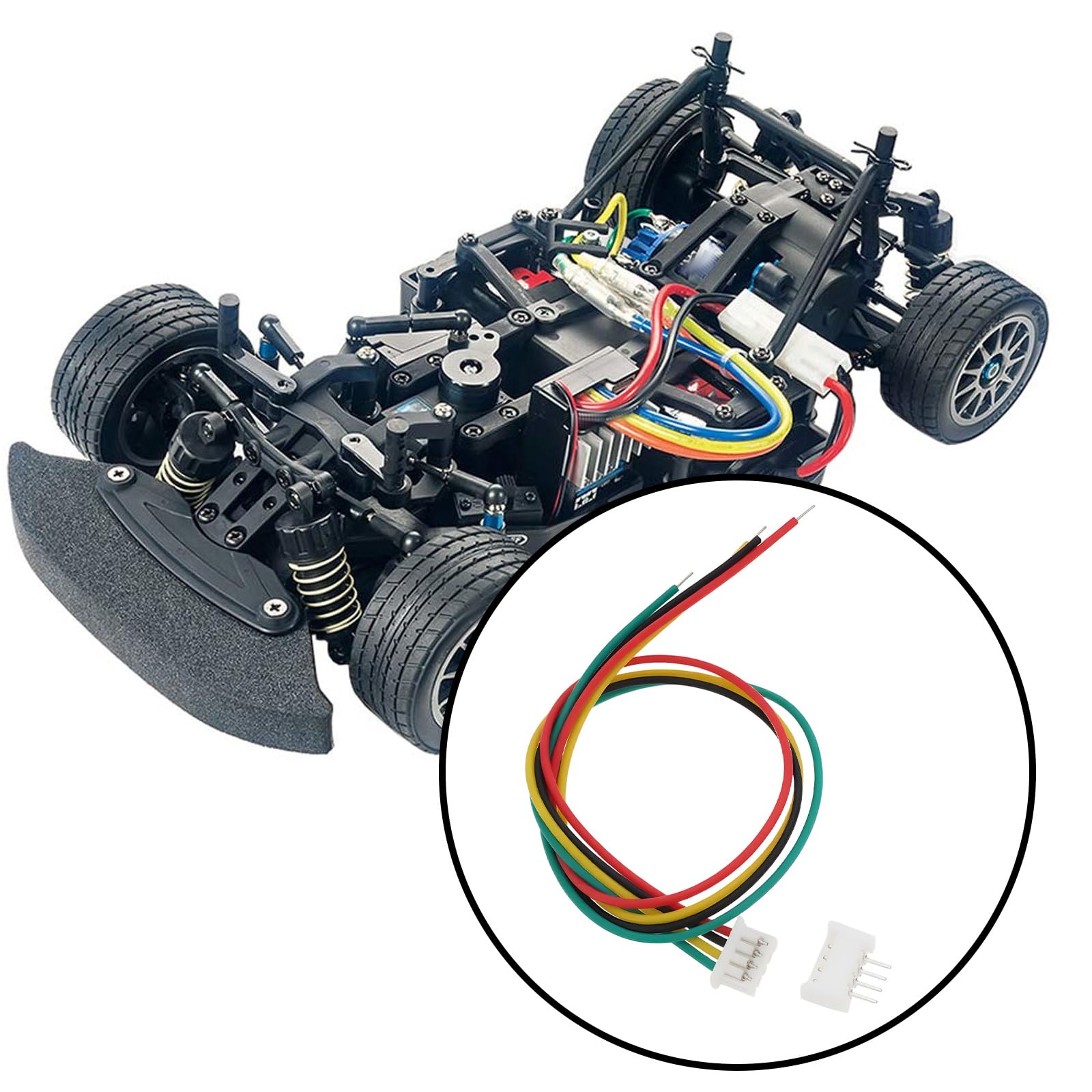 20 szt. 4-pinowego złącza Micro JST SH1,25 mm 28AWG kabel do taśm świetlnych LED, akumulatory z gniazdem