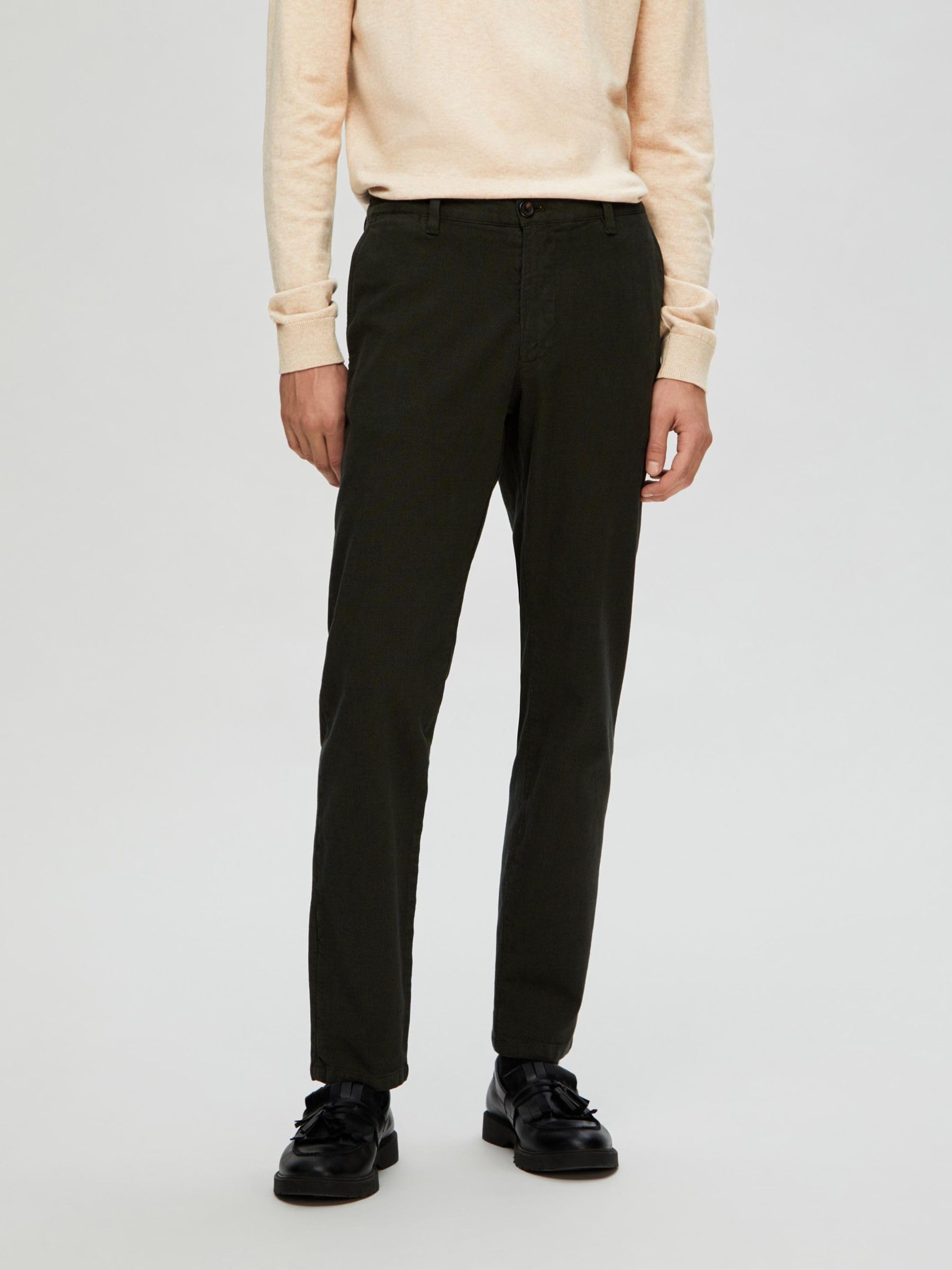 Selected Homme Herren Hose Slh175-slim Miles Structure Dyed Pant