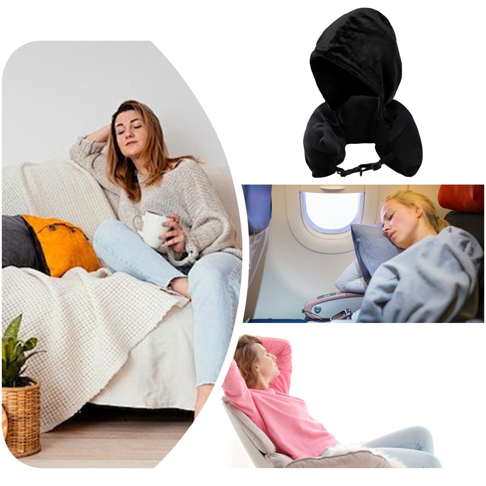 Amazon｜衣類を詰められるネックピロー、充填可能なネックピロー